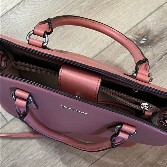 Nine West ~ Pink Satchel/Crossbody handbag in great condition - Picture 6 of 11